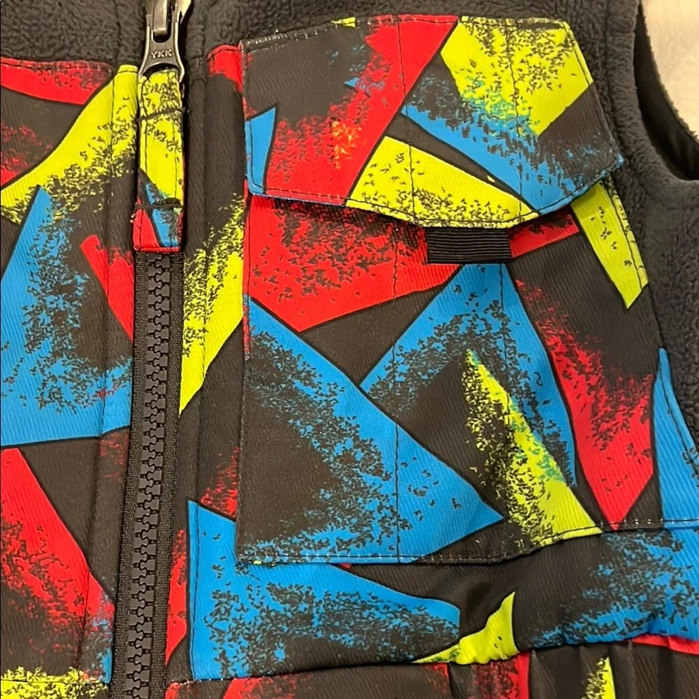 Boulder Gear Colorful Geometric Kids Snow Bib Unisex Size 4